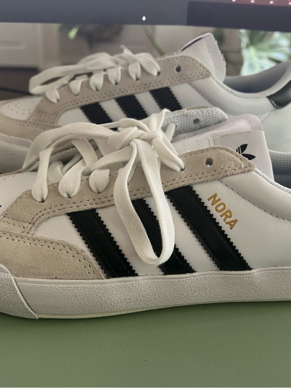 New (tried on only) Adidas White and Black Nora Casual Sneakers